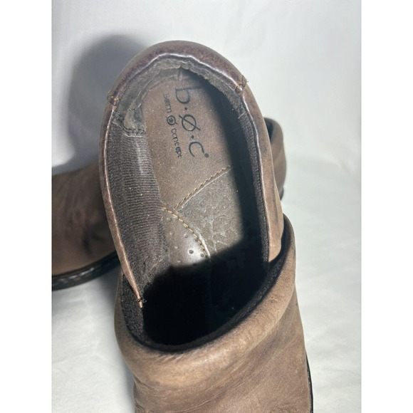 Womens BOC Born Concept Shoes 9M Slip On Comfort‎ Brown Leather EUC N5 - Picture 4 of 6